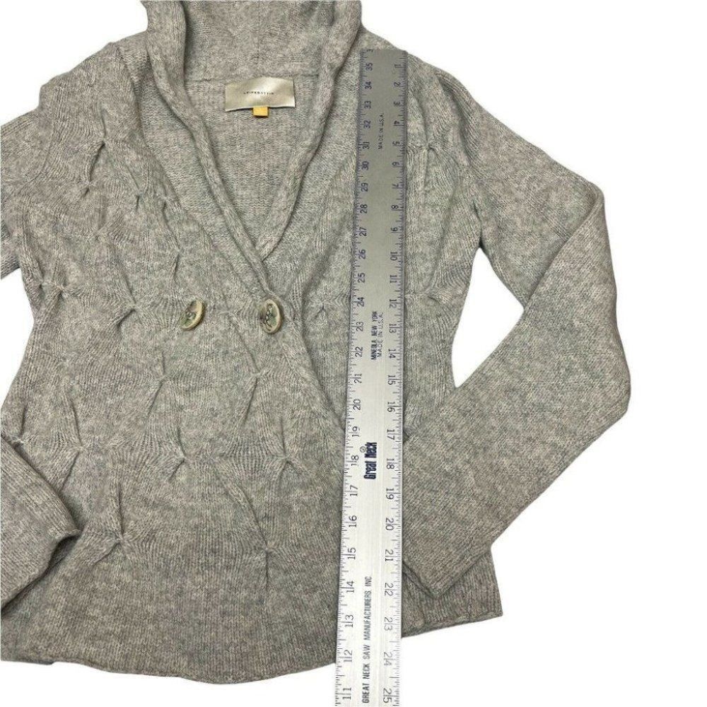 Leifsdottir Anthropologie M Wool Horse Buttoned Cardigan Sweater Spring Shawl - Picture 3 of 12